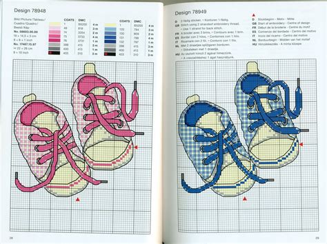 This will open the the pattern in a new window. Baby sneakers shoes cross stitch patterns for birth ...