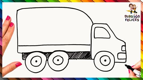 Cómo Dibujar Un Camión Paso A Paso Dibujo De Camión