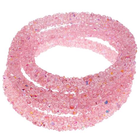 Diamond Tube Resin Pink Ab 70 Cm