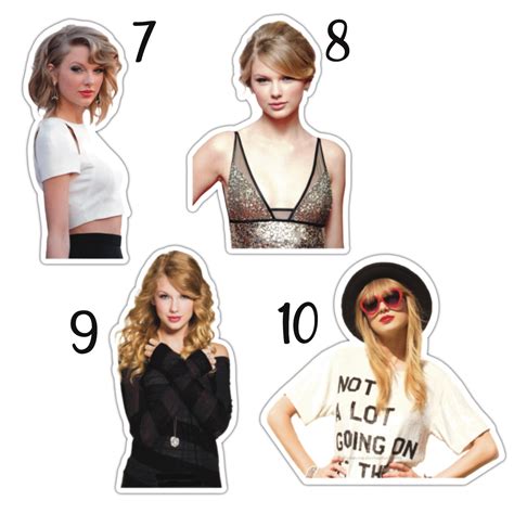 Taylor Swift Sticker Pack Taylor Swift Stickers 23 Glossy Etsy
