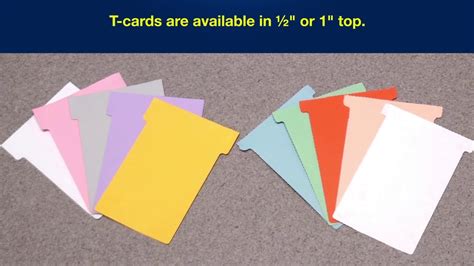 T Cards For T Scan® And T Dex™ Visible Card Systems Youtube