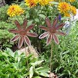 Photos of Large Metal Flower Stakes