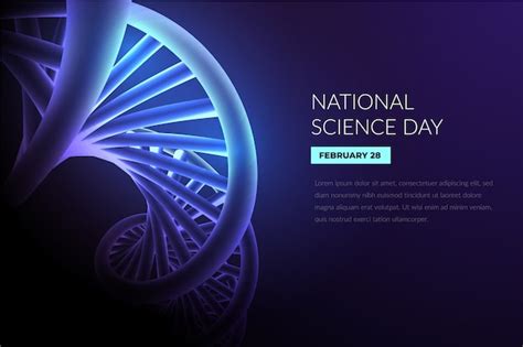 free vector gradient national science day background