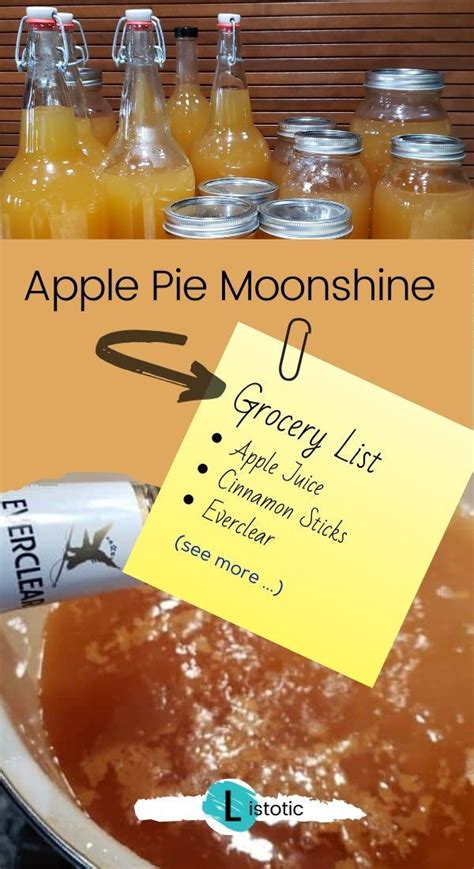 Serve it for special occasions or present it as gifts to friends and family. Apple Pie Moonshine Recipe - Smooth and Sweet ⋆ Listotic in 2020 | Apple pie moonshine, Apple ...