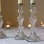 Set Of Two Clear Glass Candlesticks By The Wedding My Dreams 