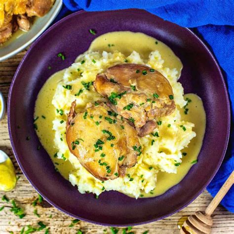 Slow cooker honey mustard chicken
