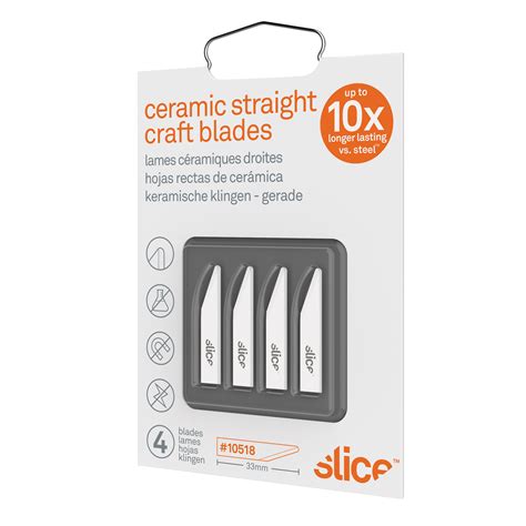 Slice Rounded Tip Ceramic Straight Edge Knife Blades Ji465 2110518