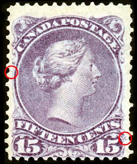 Buy Canada 30iii Queen Victoria 1868 15¢ Pawnbroker Variety