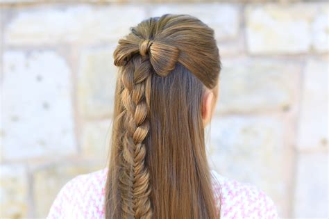 For added volume and length, i am wearing my ombre chestnut. Half-up Bow Combo | Cute Girls Hairstyles