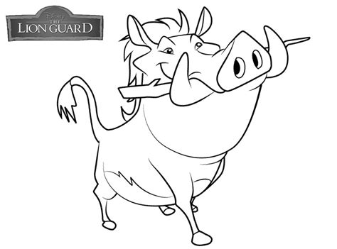 Lion guard coloring pages rafiki. Lion Guard Coloring Pages Pumbaa - Free Printable Coloring ...