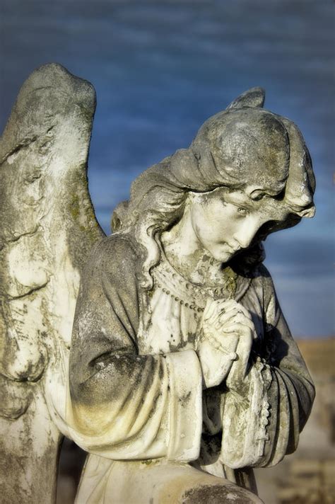 Weathered Cemetery Angel Statue Photograph By Ann Powell Fine Art America