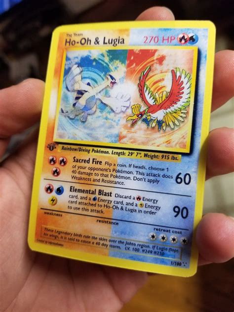 Ancient Pokemon Card Set Rare Lugia Ho Oh Ho Oh Gx Ex Mega Custom Orica