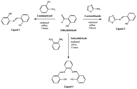 Scheme 1 Schematic Diagram For The Preparation Of No Chelating Schiff