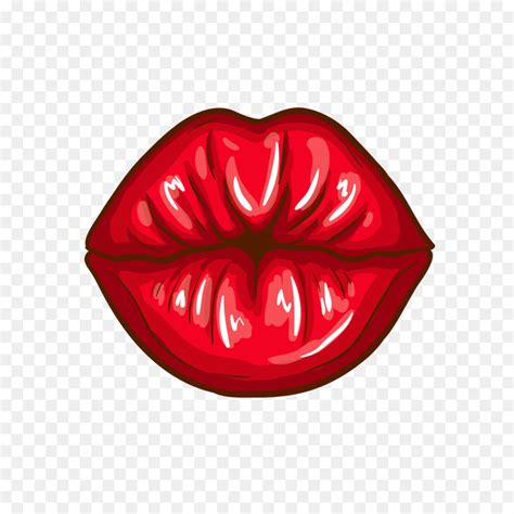 Uneinigkeit Pracht Kontur Kiss Cartoon Lips Bläst Sich Auf Mart Inhalt
