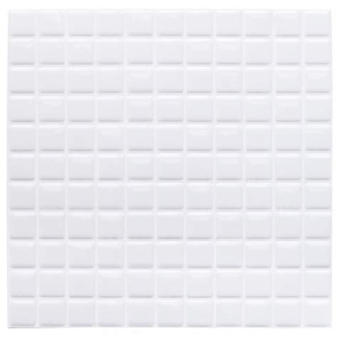 Buy Yoillione 3d Mosaic Tile Sticker Removable Wallpaper Tile White 3d Self Adhesive Wall Tiles