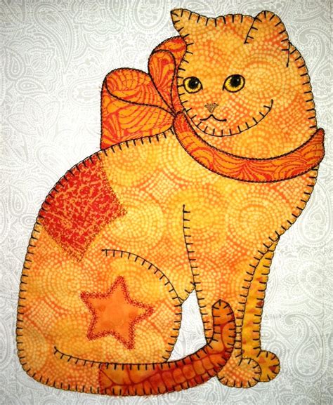 Field of diamonds scrap quilt pattern. Anna's Awesome Appliques: Two more Patch Cats