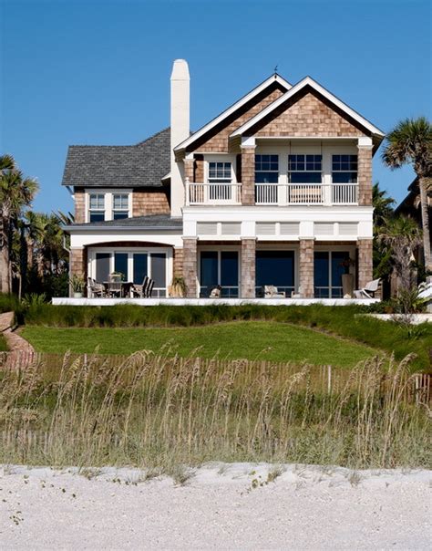 What kind of shutters for a beach house? Beach Cottage - Beach Style - Exterior - Jacksonville - by ...