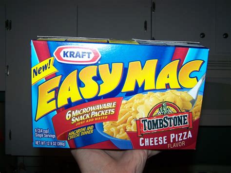 Kraft Easymac Tombstone Cheese Pizza Flavor I Looked It Flickr