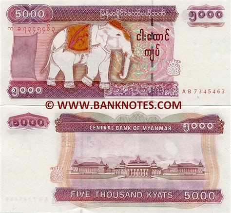 Maybe you would like to learn more about one of these? Myanmar 5000 Kyats 2009 - Myanmar Currency Bank Notes, Burmese Paper Money, World Currency ...