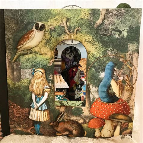 Artfully Musing Alice In Wonderland Tunnel Book New Image Set