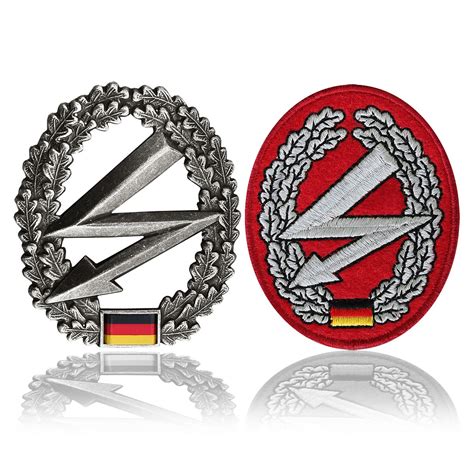 Select from premium bundeswehr abzeichen of the highest quality. BW Barettabzeichen Fernmeldetruppe im bw-online-shop