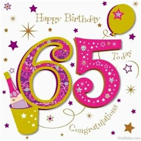 Pin By Mirela Serban On Birthdays Happy 65 Birthday 65th Birthday