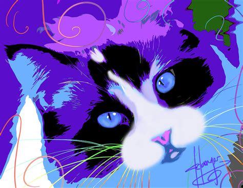 Join the leading showcase platform for art and design. pOpCat QT Minou Painting by DC Langer
