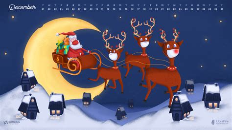 Beautiful December 2020 Calendars Desktop Wallpapers