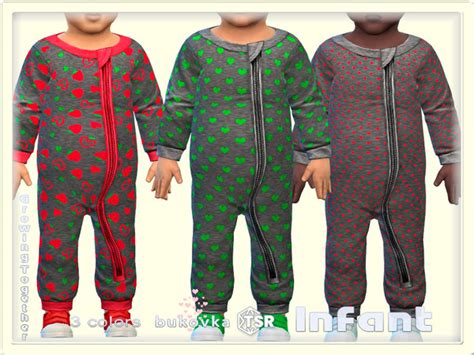 The Sims Resource Jumpsuit Strawberry Infant