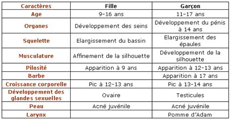 Cours De Svt La Puberté