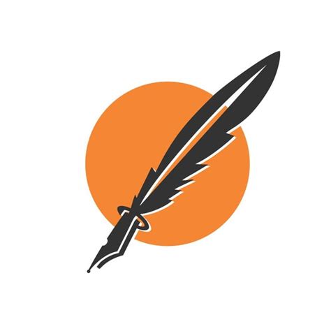 Ink Pen Clipart Vector Feather Ink Pen Application Icon And Vector