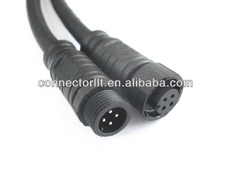 M12 Ip65 Waterproof 4 Pin Connector View 4 Pin Connector