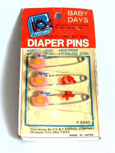 Super Cute Duck Diaper Pins Vintage Baby Days Novelty Etsy Australia