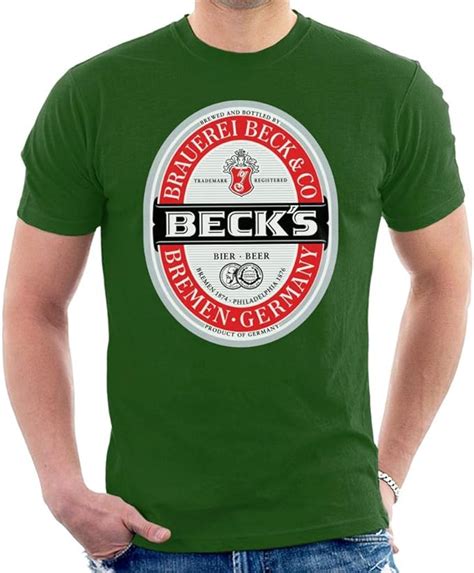 Becks Beer Classic Label Mens T Shirt Uk Clothing