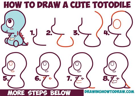 This step by step tutorial will guide you through 9 steps designed for kids, beginners and anyone who wants to make a cute unicorn drawing. How to Draw Cute / Chibi / Kawaii Totodile from Pokemon with Easy Step by Step Drawing Tutorial ...