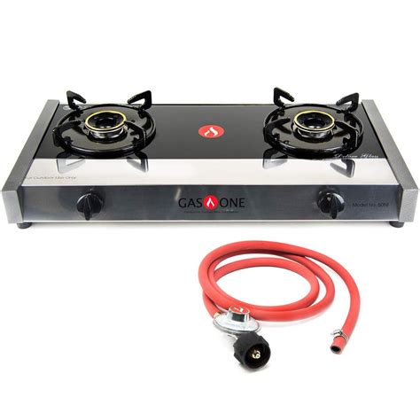 Gas One Glass Finish Outdoor Table Top Burner Propane Gas Stove 5058