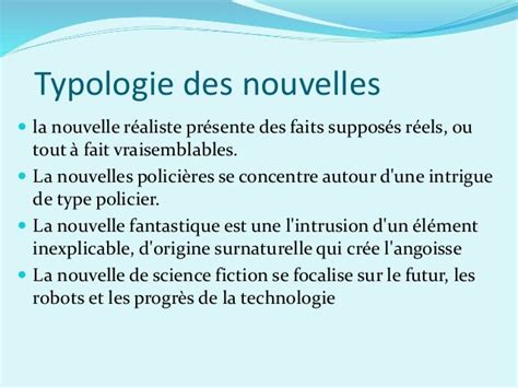 Présentation sur la nouvelle