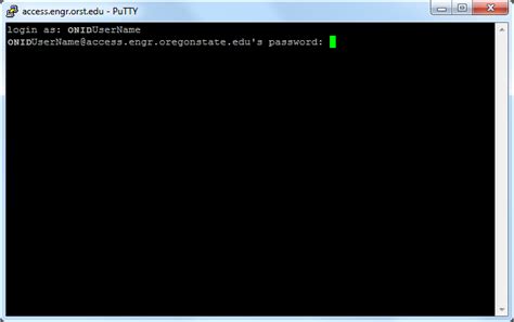 Accessing Unix Server Using Putty Ssh Information Technology And
