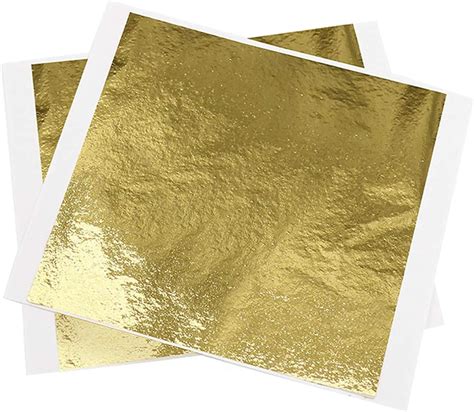 Bobozhong Gold Leaf Sheets100 Sheets Imitation Gold Foil Paper