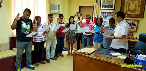Oath Taking Ceremony To The Newly Elected Barangay Officials In The