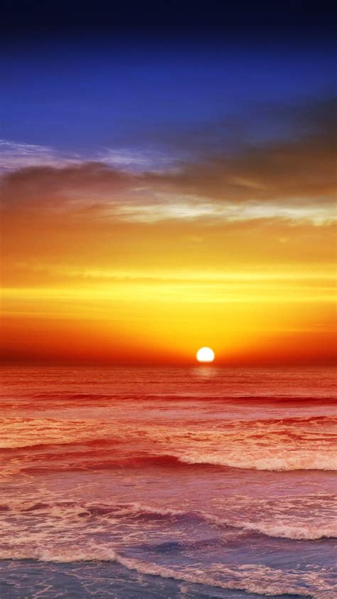 Sunset Wallpaper Iphone 12 American Coastline Ocean Beach 5k Beach