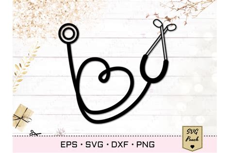Free Heart Stethoscope Svg 85 Svg Png Eps Dxf File