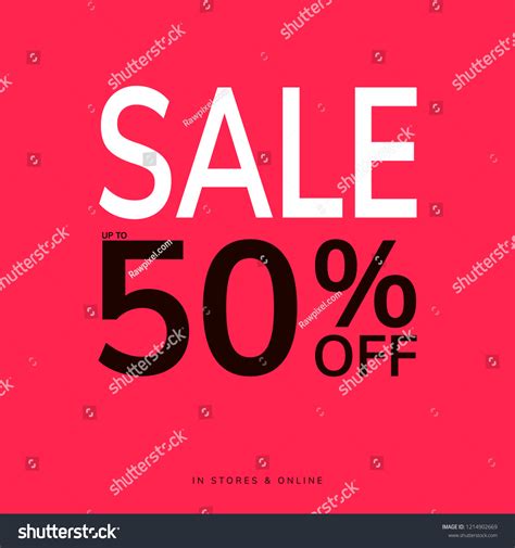Sale Promotion Ad Poster Design Template Royalty Free Stock Vector