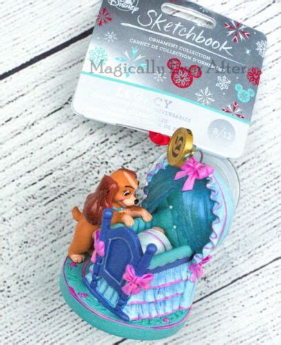 Disney Parks Sketchbook Christmas Ornament Lady And The Tramp Bassinet