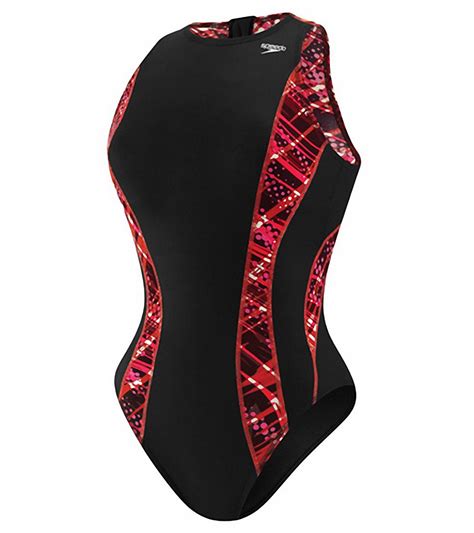 Speedo Print Splice Water Polo Suit At Free Shipping