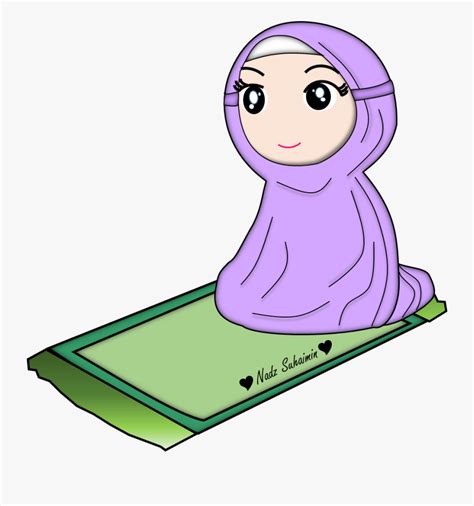 Mewarnai orang sholat ilmu pengetahuan 3. Transparent Muslim Woman Clipart - Gambar Kartun Muslimah ...