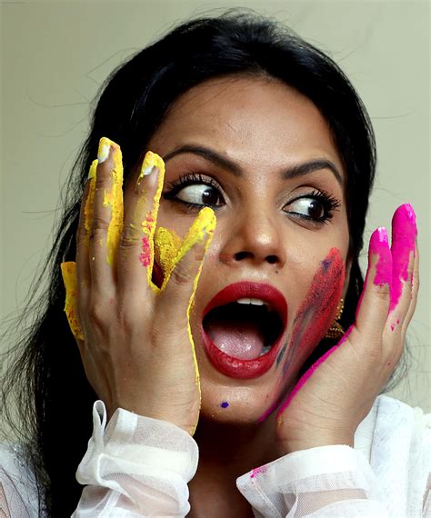 Neetu Chandra In A Dry Holi Celebration Special Photo Shoot On 8th