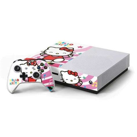 Hello Kitty Dancing Notes Xbox One S Console And Controller Bundle Skin