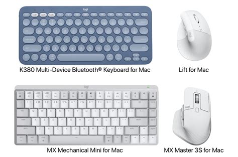 Logitech、mac向けデザインの「mx Mechanical Mini」や「k380」キーボード、「mx Master 3s」や