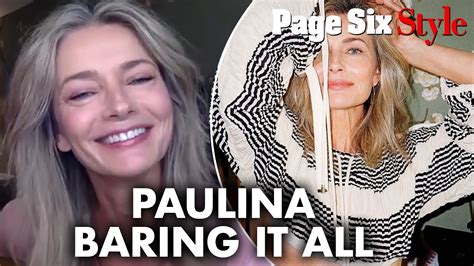 Paulina Porizkova On Baring It All And Battling Ageist Critics Page Six Celebrity News Youtube